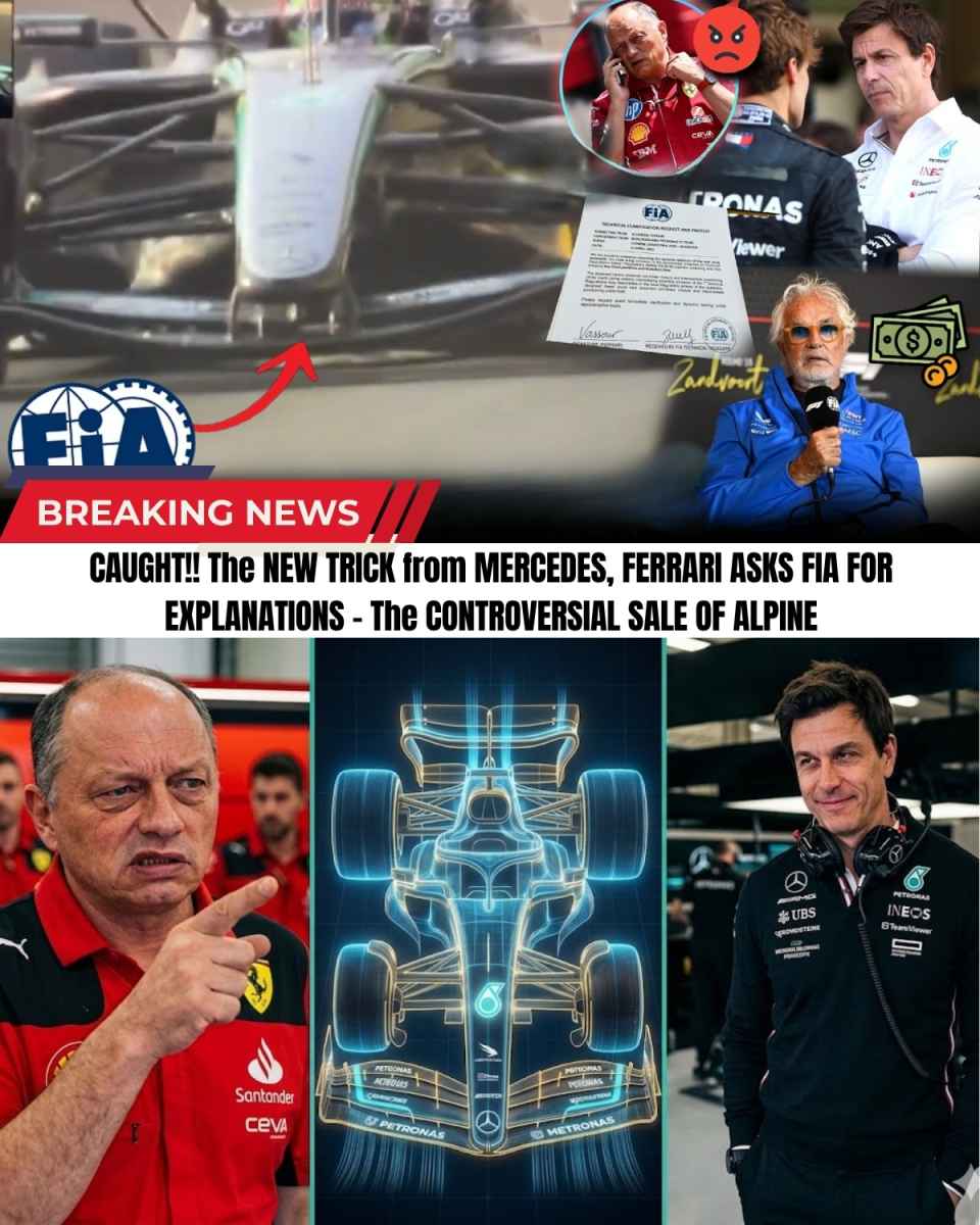 Ferrari is absolutely FURIOUS! 🤬 They just demanded the FIA investigate a highly controversial "secret trick" that could be making Mercedes illegally fast. If proven true, this could literally rewrite the entire F1 championship!