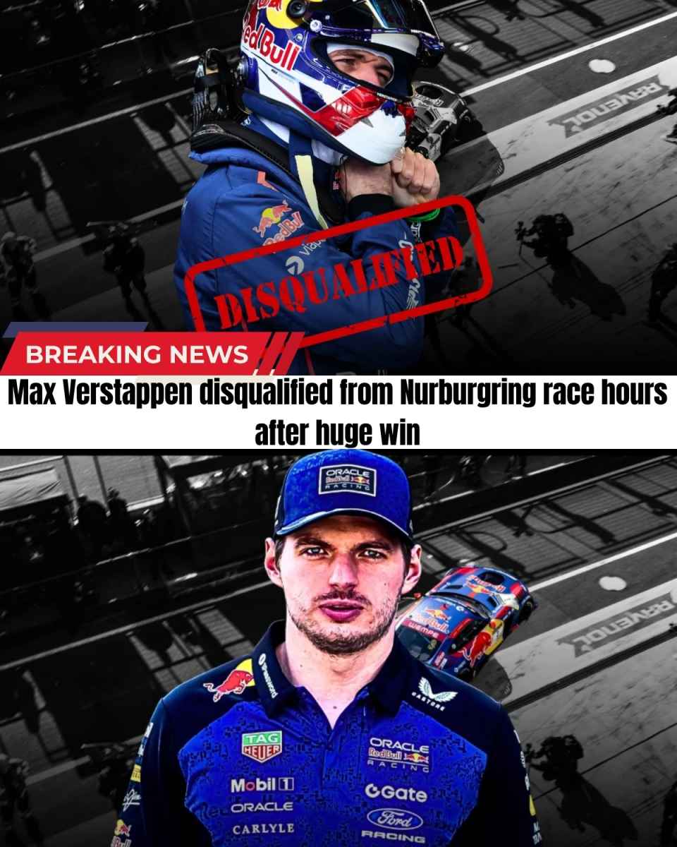 Just hours after dominating the NLS race and taking a stunning win with Mercedes-AMG, Max Verstappen has been DISQUALIFIED over a shocking tyre rule breach.