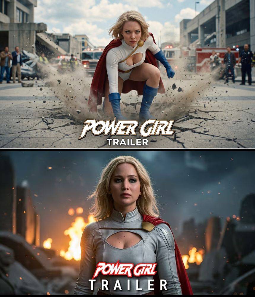 Power Girl (2026) - Amanda Seyfried, Jason Momoa, Nicolas Cage | Concept Trailer
