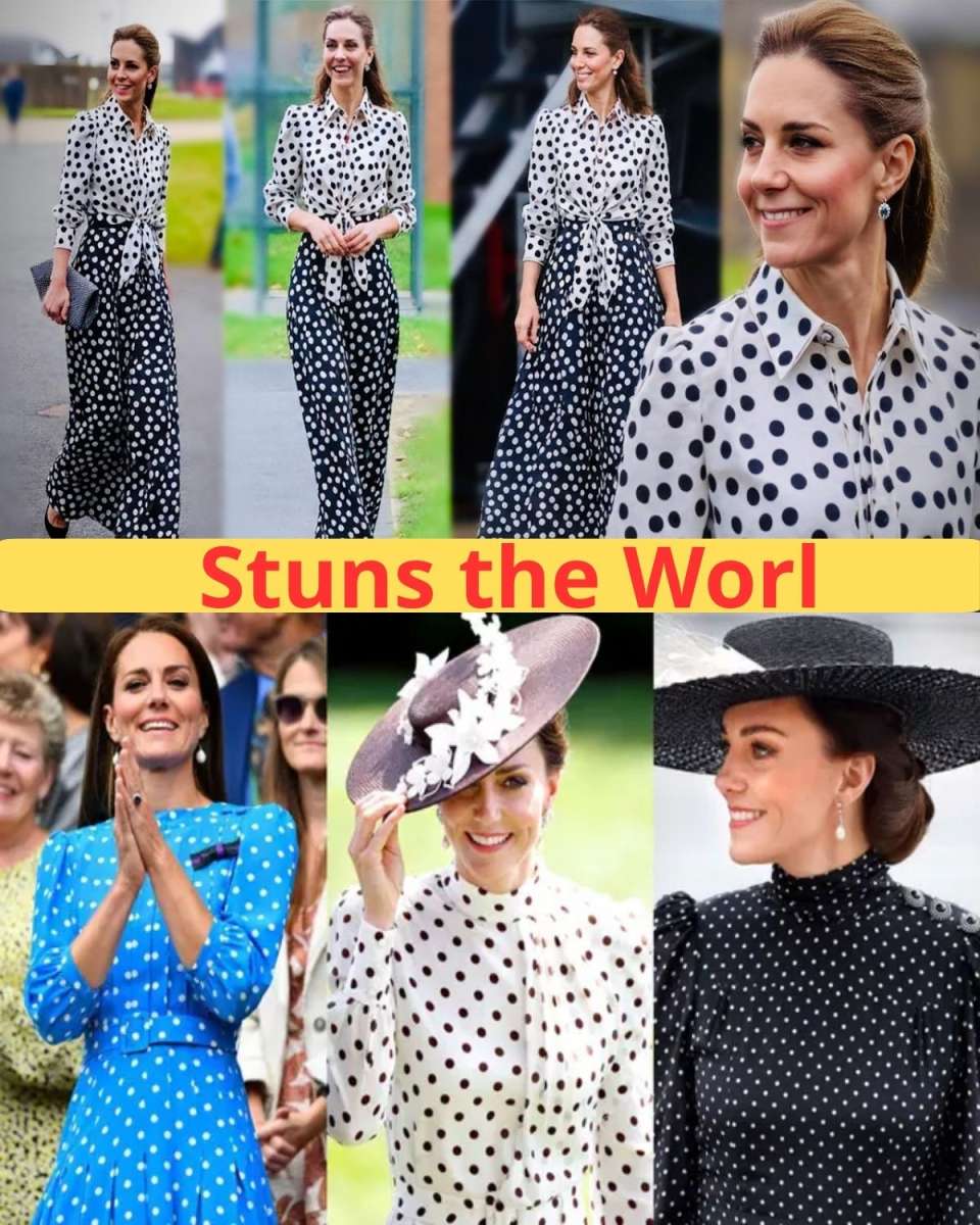 Catherine's Polka Dot Phenomenon: How the Princess of Wales Enchants the World with Her Timeless Style!