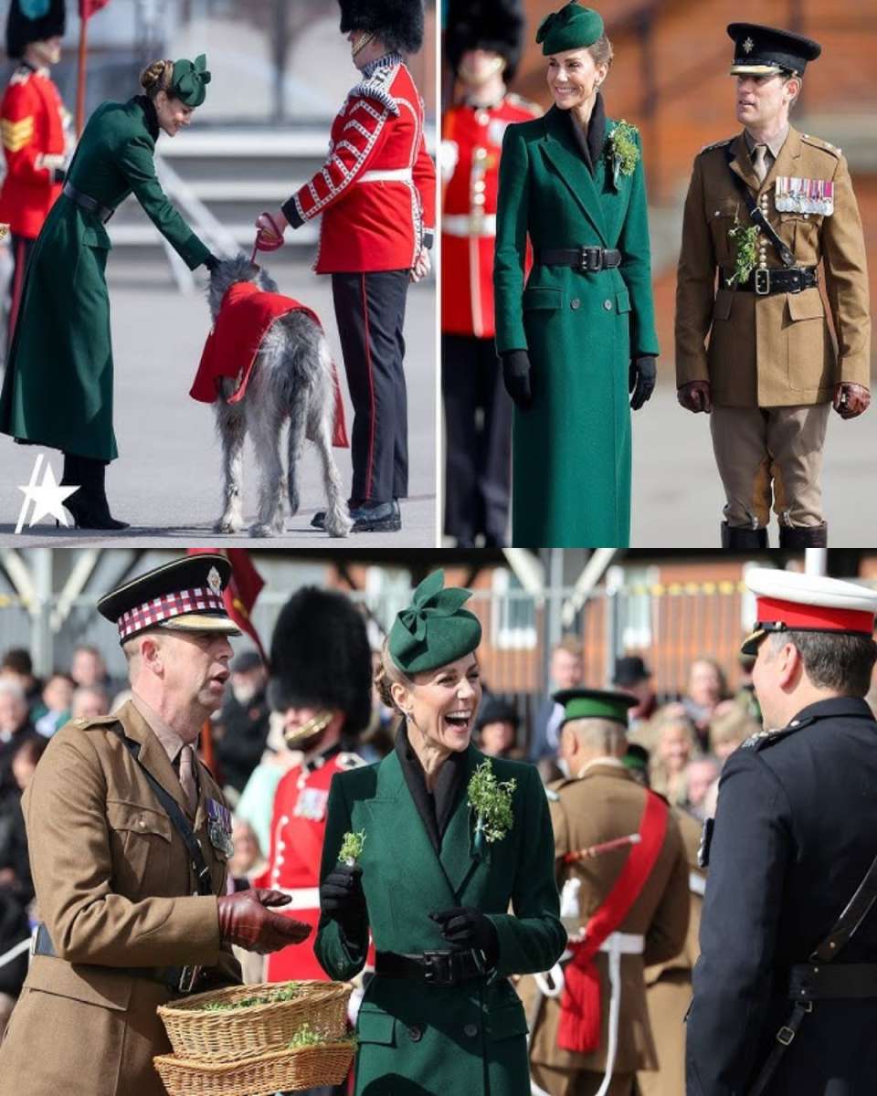 Kate Middleton's Touching St. Patrick's Day Tribute: A Shamrock Ceremony Celebrating Unity with the Irish Guards!