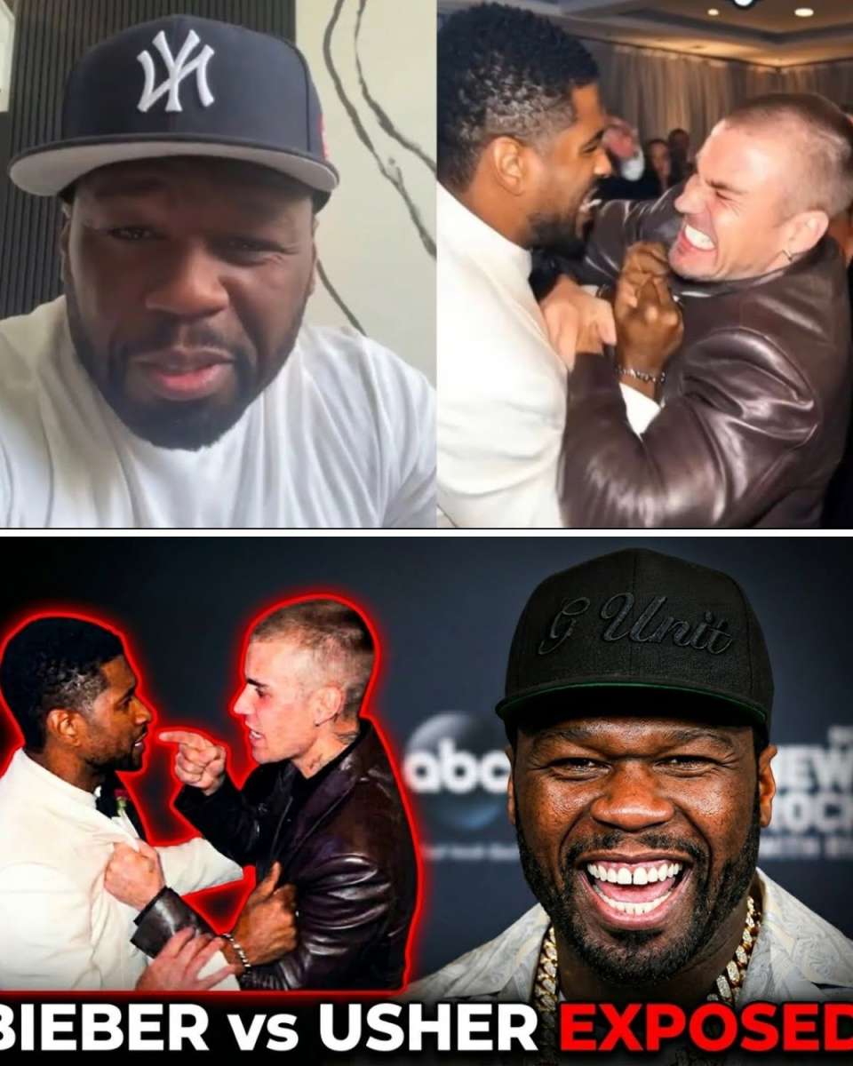 50 Cent Weighs In on the Juicy Justin Bieber and Usher Showdown at Beyoncé's Oscar Bash!
