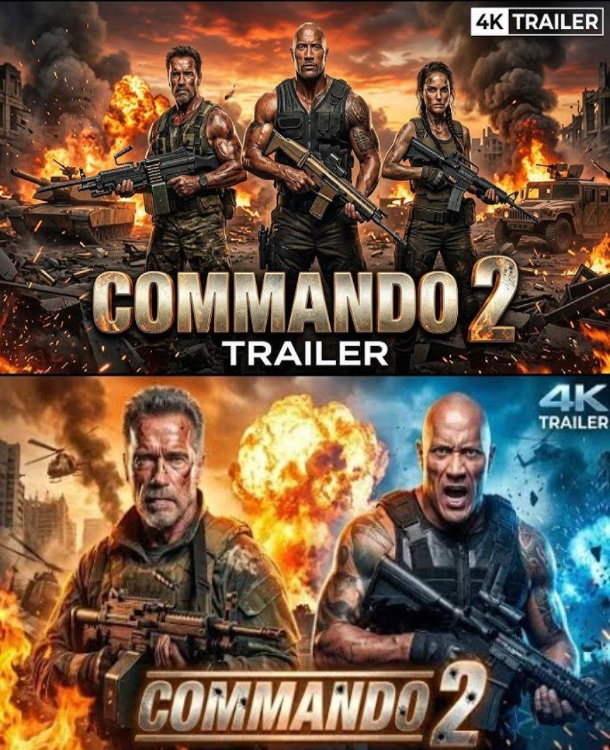Get Ready for Action: The Epic First Trailer of 'Commando 2' Starring Arnold Schwarzenegger &amp; Dwayne Johnson!