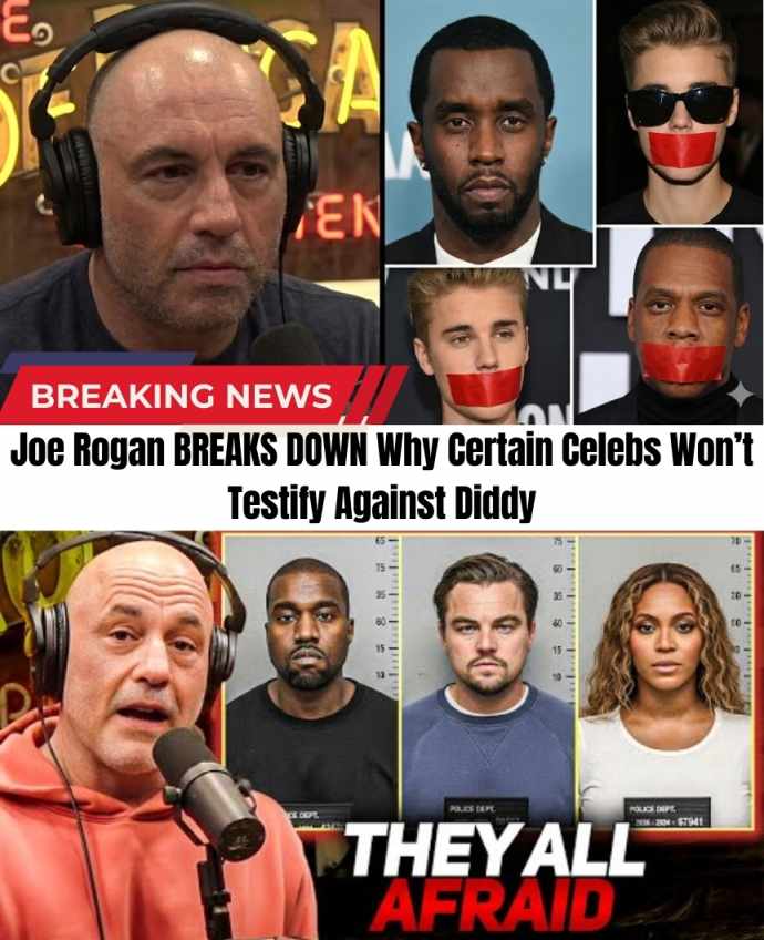 It’s not loyalty... it’s FEAR. 😨 Joe Rogan just dropped a bombshell theory on why the biggest stars refuse to testify against Diddy. 📉 He claims Diddy has been collecting "incriminating footage" for DECADES to use as leverage! 📹 From Usher to Jay-Z, who is trapped in this web of silence? The "mutually assured destruction" of Hollywood explained!
