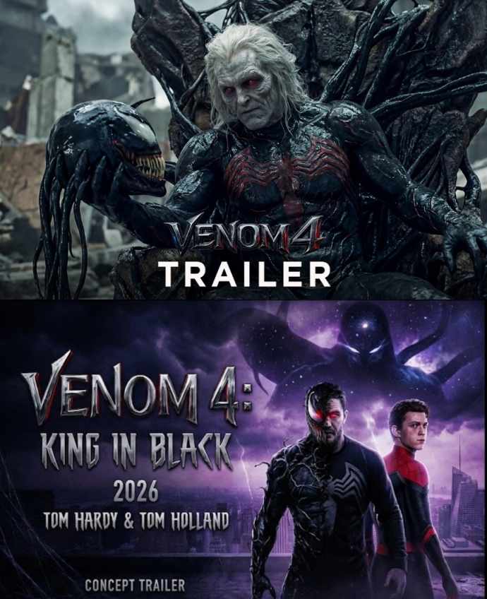 Venom 4: ¡El Rey en Negro Desata el Caos! | Tom Hardy y Tom Holland en un Tráiler Conceptual Impactante para 2026