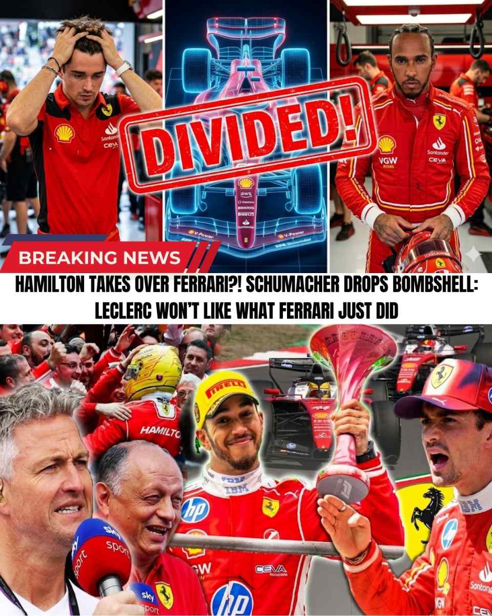 Tensions are brewing inside Ferrari as Lewis Hamilton’s resurgence begins to challenge Charles Leclerc’s long-held position as team leader.