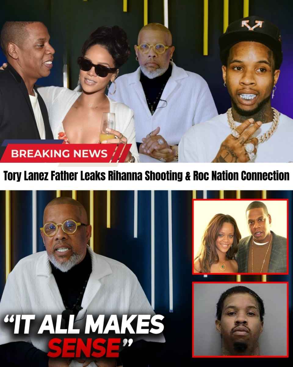 The music industry is SHAKING after Tory Lanez's father just dropped the ultimate bombshell! 💣 He’s claiming a "sinister link" between Jay-Z and the 10 SHOTS fired at Rihanna’s home! Is this a revenge plot for Tory's 10-year sentence?